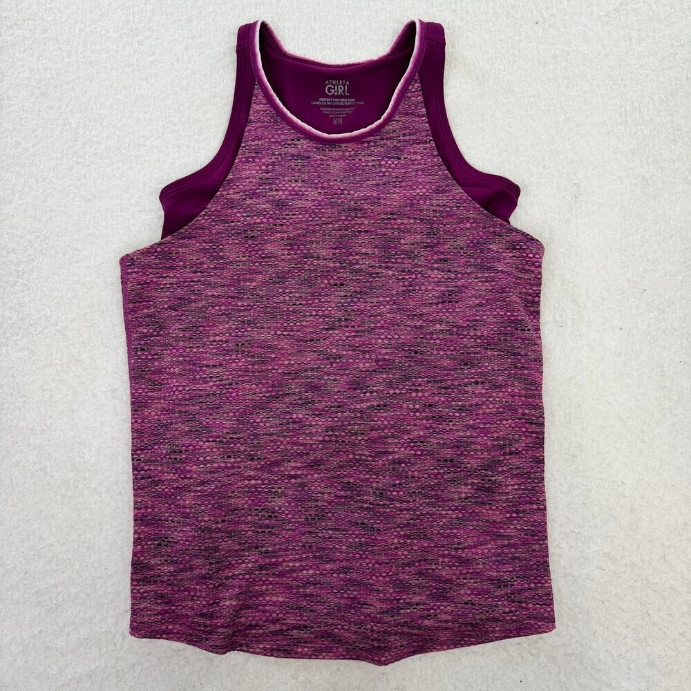 Athleta Girl Purple Perfect Pair Midi Tank Size Large